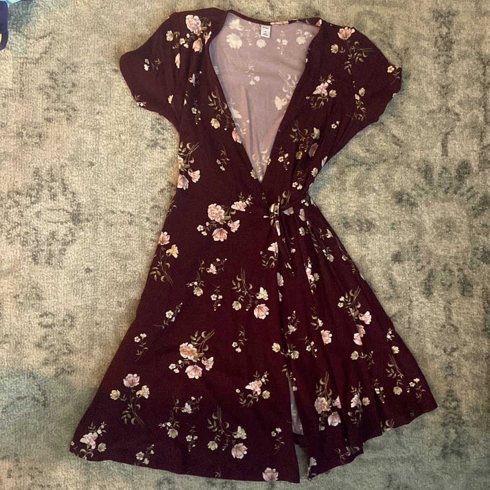 Old navy tie wrapped dress